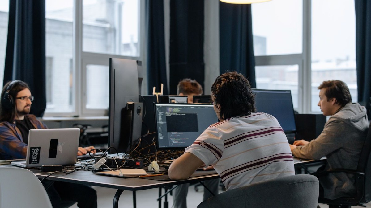 A collaborative software development team
